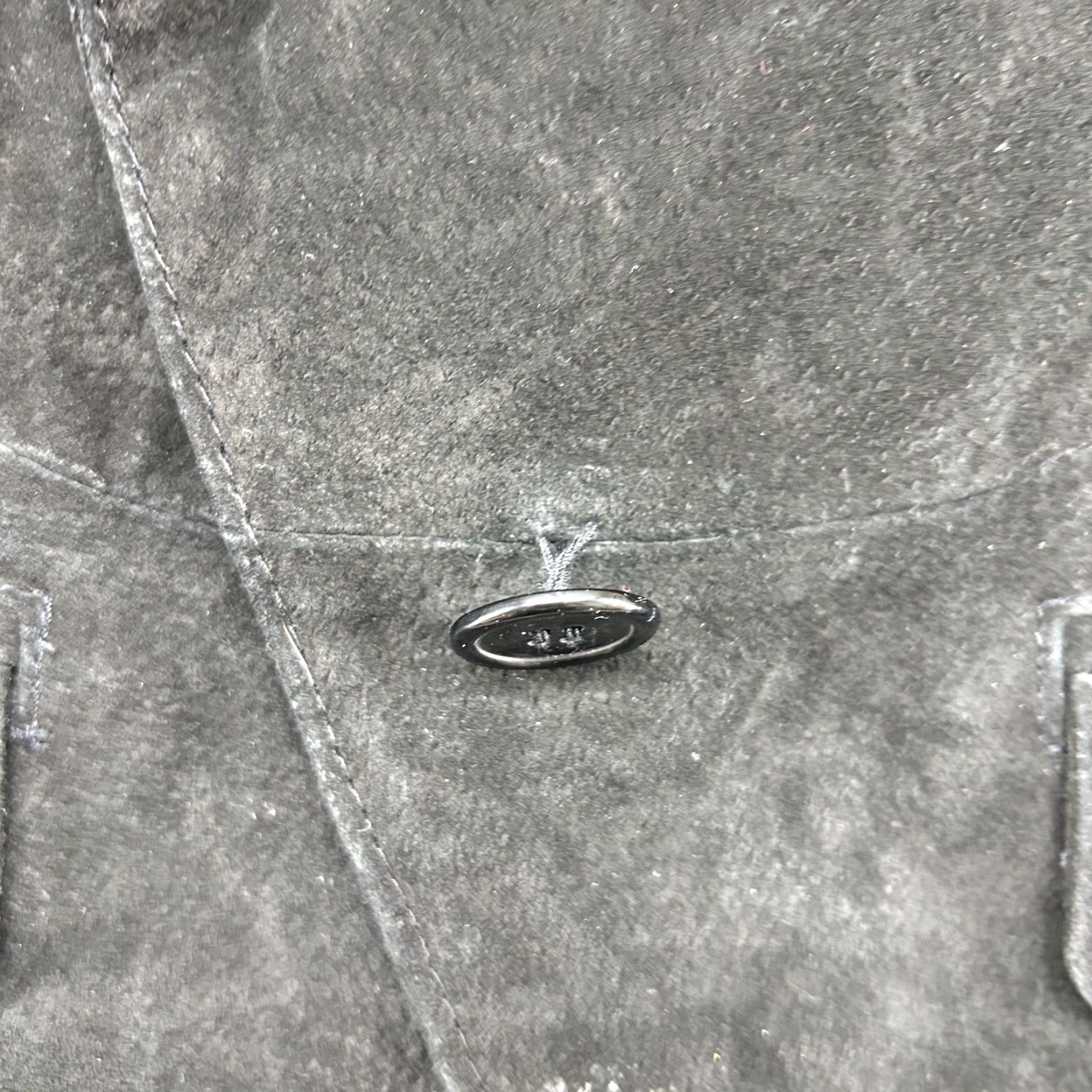 Vintage VINTAGE Leather King Jacket Womens XL Black Real Suede Genuine Single Breasted Crop Coat Size XL / US 12-14 / IT 48-50 - 7 Thumbnail