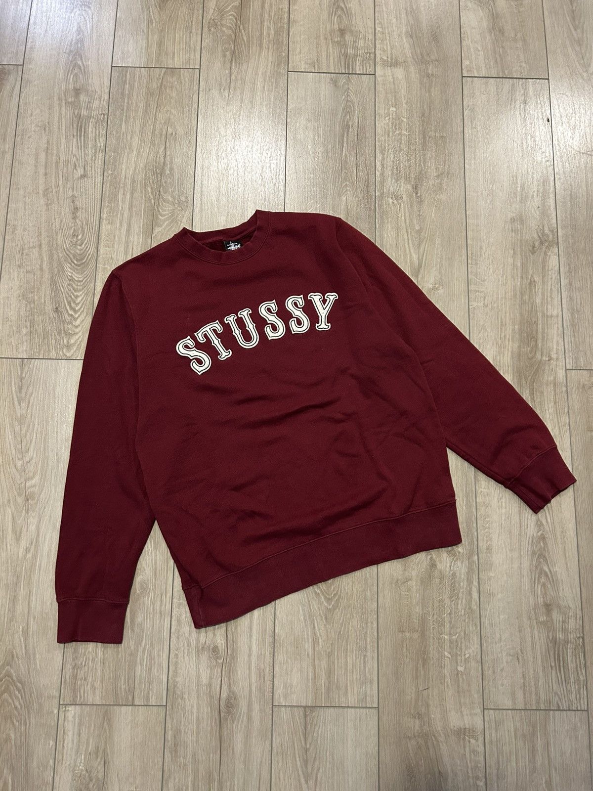 Stussy Vintage Stussy Cut & Stitch Logo Crewneck Size US L / EU 52-54 / 3 - 1 Thumbnail