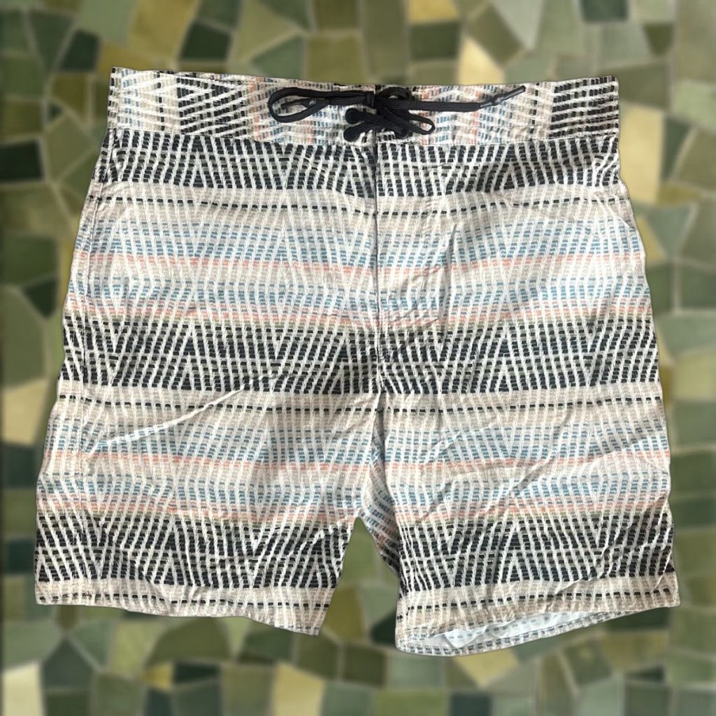 Outerknown VINTAGE OUTERKNOWN Geometric Pocket Swim Beach Surf Board Short 29 Size US 29 - 1 Thumbnail