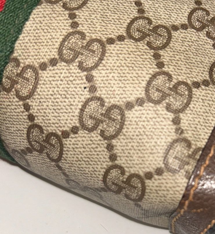 Gucci Vintage Gucci Parfums GG Supreme Sherry Line Clutch Bag Size ONE SIZE - 14 Thumbnail