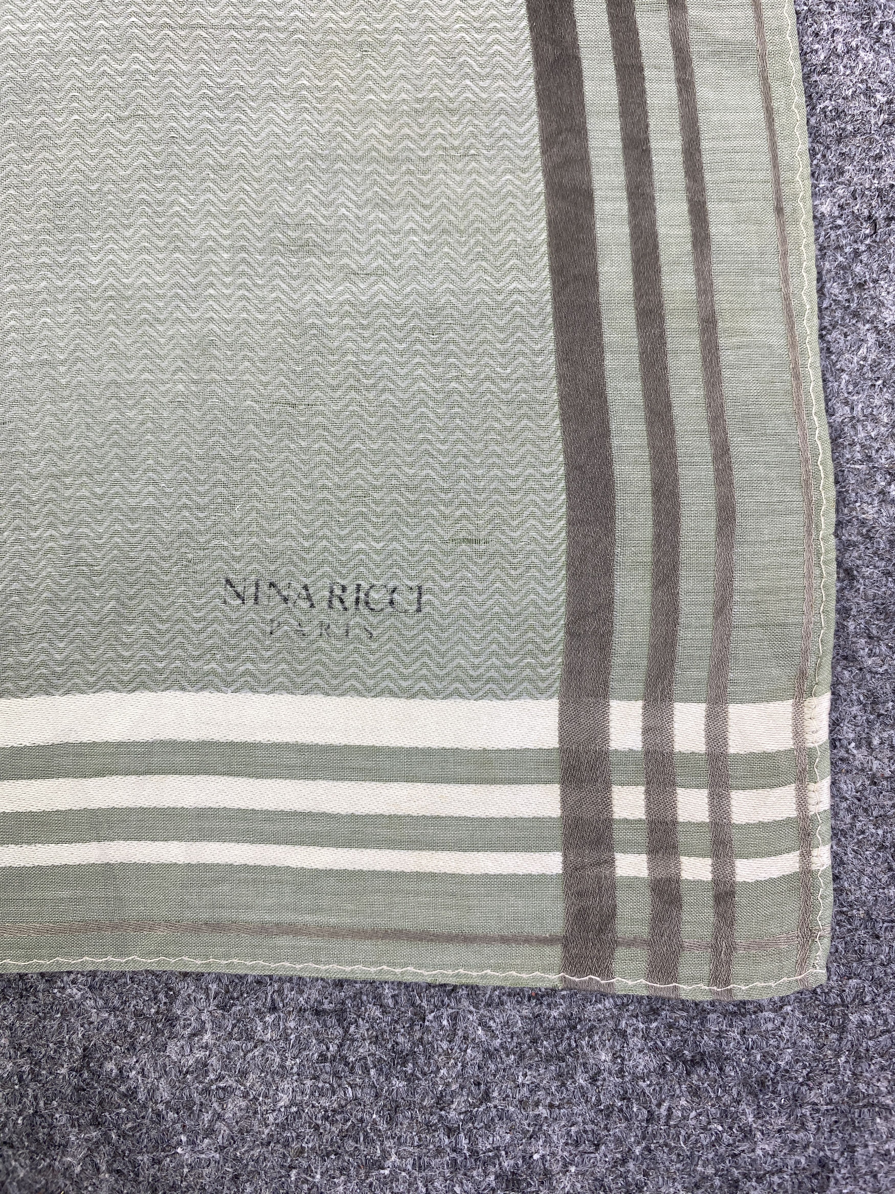 Other Vintage Nina Ricci Handkerchief / Neckerchief HKC1056 Size ONE SIZE - 5 Thumbnail