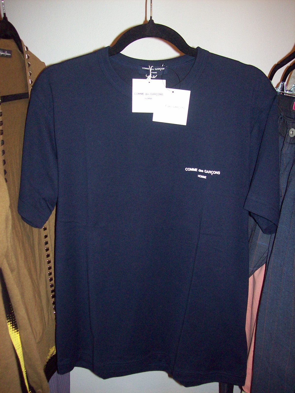 Comme des Garcons Comme Des Garçon Homme Navy Printed Tee Shirt Size US S / EU 44-46 / 1 - 6 Thumbnail