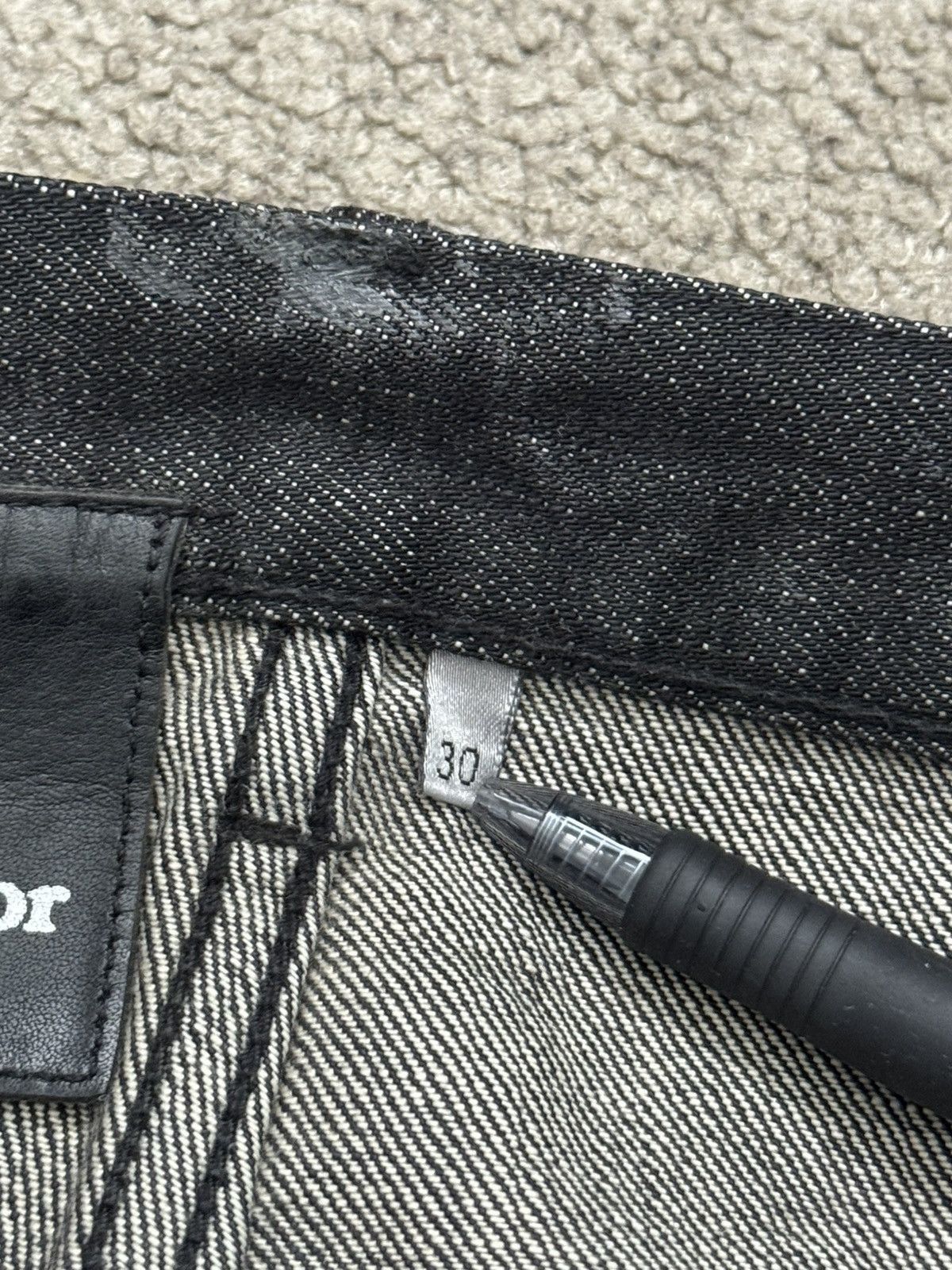 Dior AW08 Dior Homme “Luster” Black Waxed Size US 30 / EU 46 - 4 Thumbnail