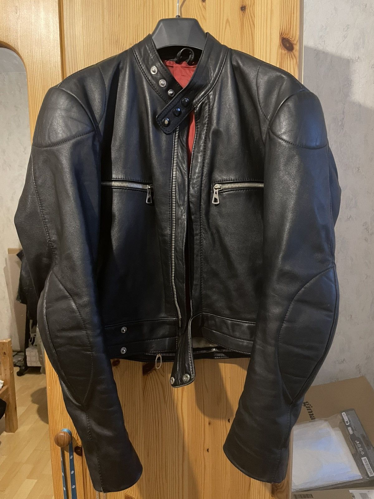 Other Black leather motorcycle jacket Size US S / EU 44-46 / 1 - 1 Thumbnail