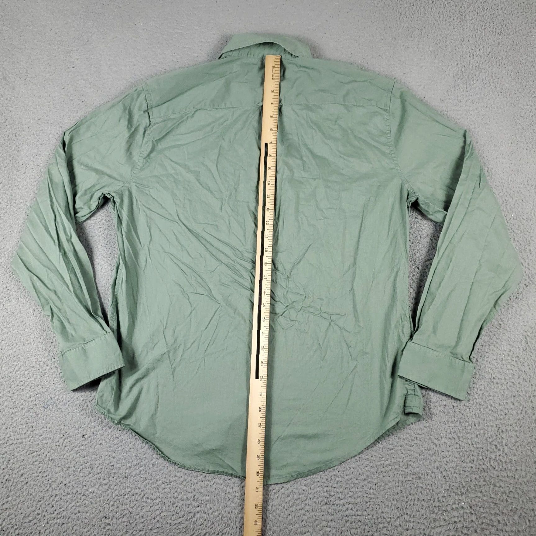 Vintage VINTAGE-Free Assembly Shirt Mens Large Green Pocket Button-Up Long Sleeve Size US L / EU 52-54 / 3 - 3 Thumbnail