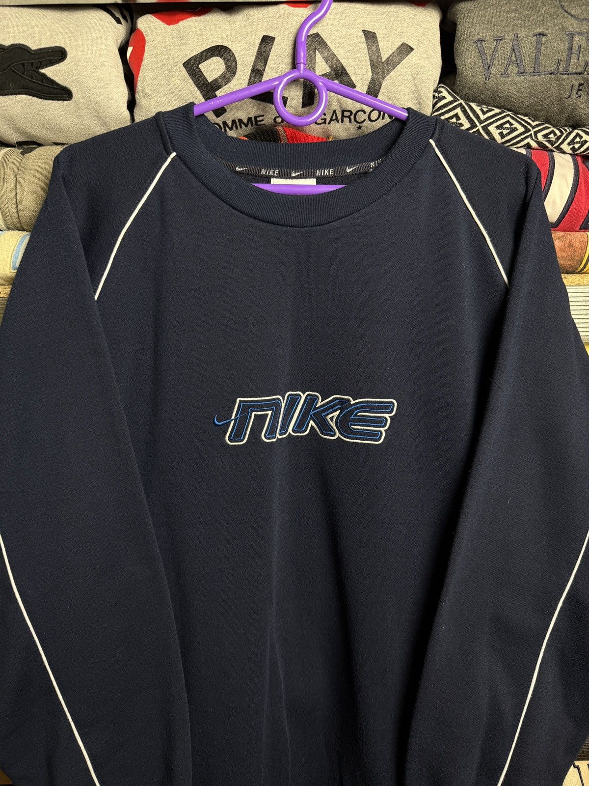 Nike Vintage Nike Sweatshirt Embroidered Big Logo Y2K Fit Size US XXL / EU 58 / 5 - 3 Thumbnail