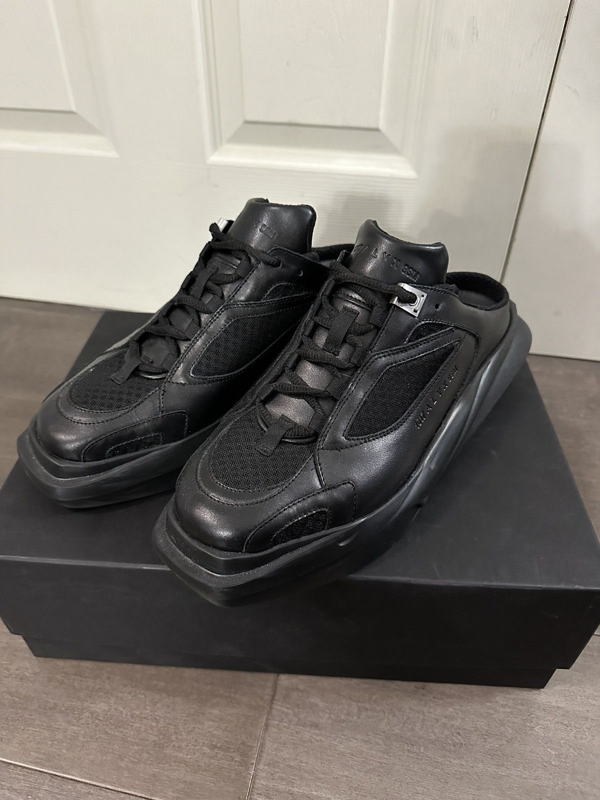 1017 ALYX 9SM × Alyx Alyx Black Mono Hiking Mules | Grailed