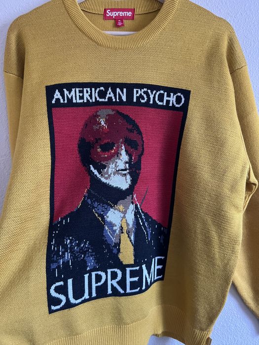 Supreme Supreme American Psycho Sweater in Yellow | Grailed