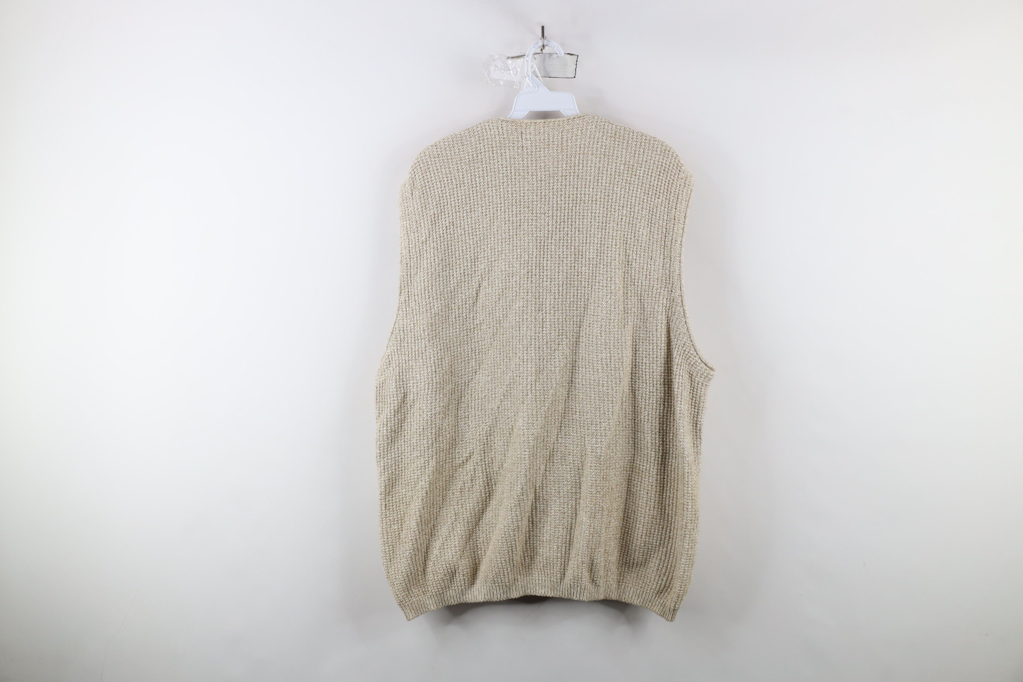 Eddie Bauer × Vintage Vintage 90s Eddie Bauer Thermal Cotton Knit Sweater Vest USA Size US L / EU 52-54 / 3 - 9 Thumbnail