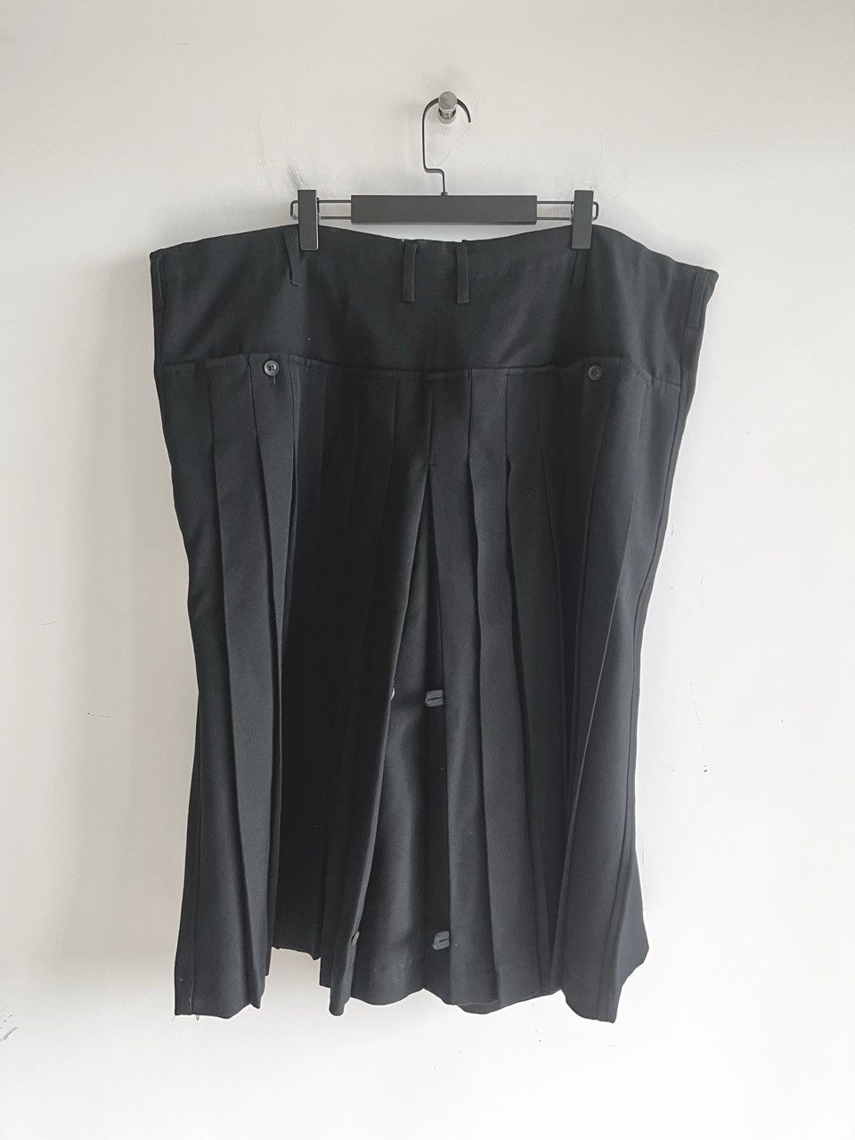 Yohji Yamamoto Yohji Yamamoto Pour Homme ARMY GABARDINE PLEATS SKIRT PANTS Size US 32 / EU 48 - 4 Thumbnail