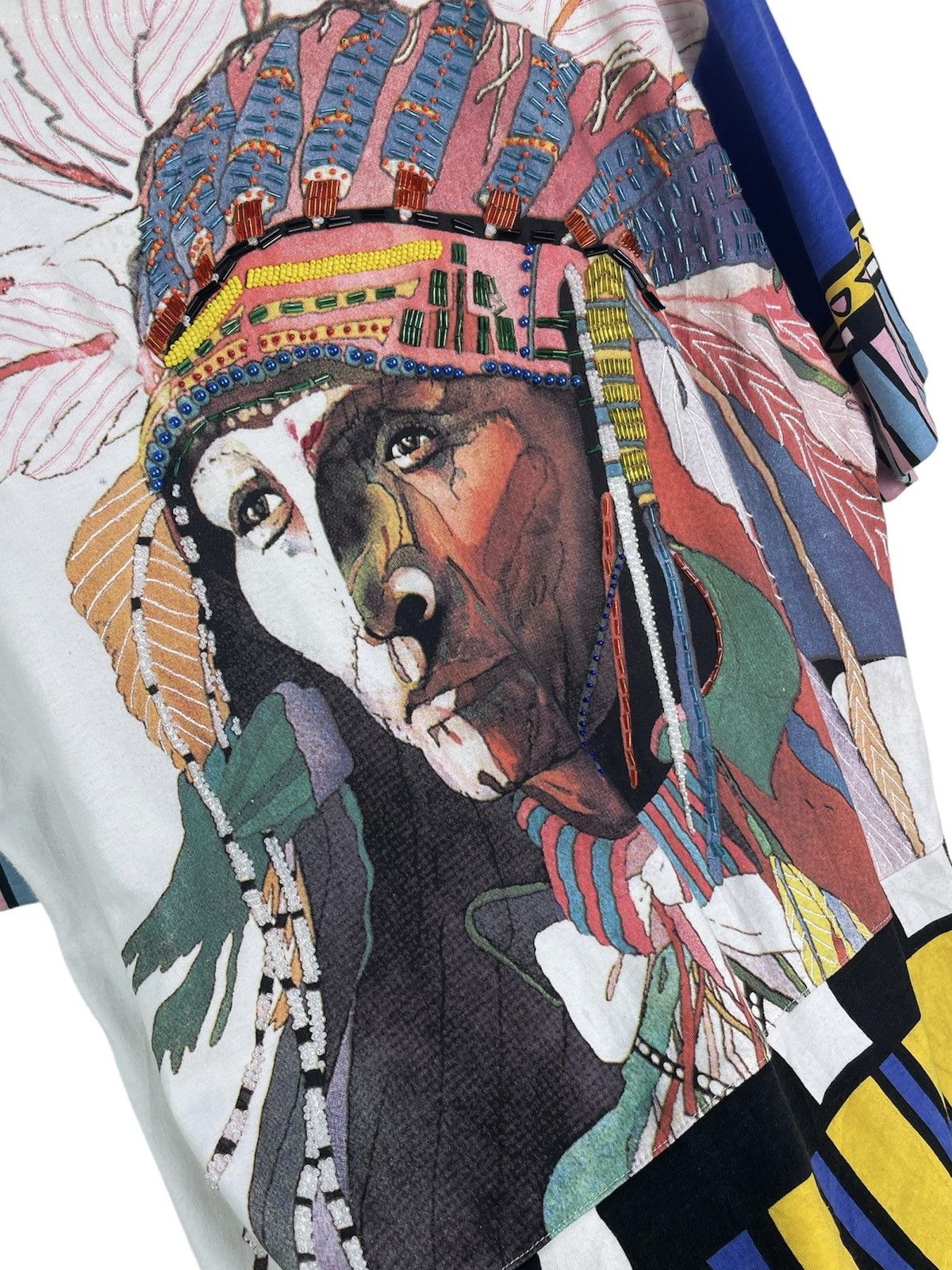 Native × Vintage Vintage 80s Carducci Native American Chief - Real Beadwork Size US M / EU 48-50 / 2 - 6 Thumbnail
