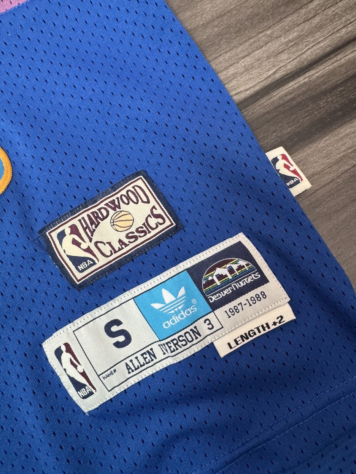 Adidas Denver Nuggets Allen Iverson #3 NBA Hardwood Classics Jersey Size US S / EU 44-46 / 1 - 2 Thumbnail