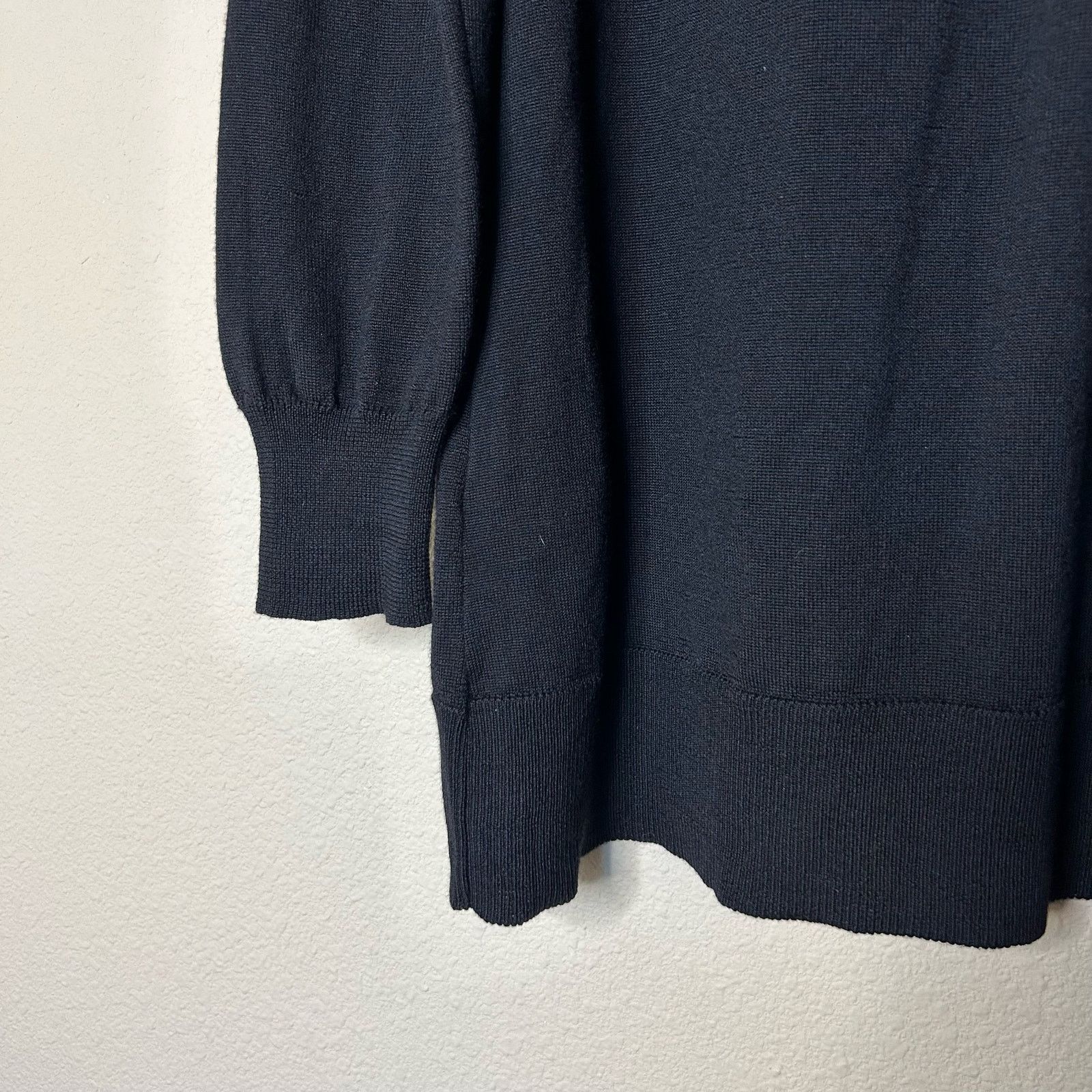 Alpha Studio Alpha Studio Sweater Merino Wool Black Turtleneck Sz 44/US L Size L / US 10 / IT 46 - 10 Thumbnail