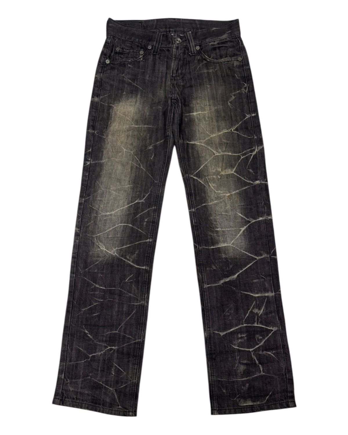 Tornado Mart TORNADO MART WHISKER CLAW MARK BLACK CUSTOM DENIM JEANS Size US 30 / EU 46 - 7 Thumbnail