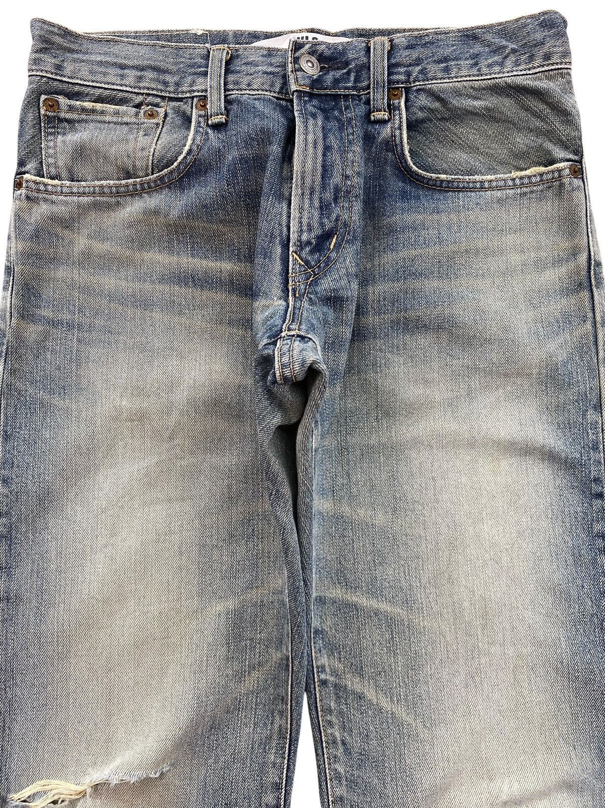 Edwin Edwin Faded Wash Whiskered Straight Leg Style Jeans Size US 30 / EU 46 - 2 Thumbnail