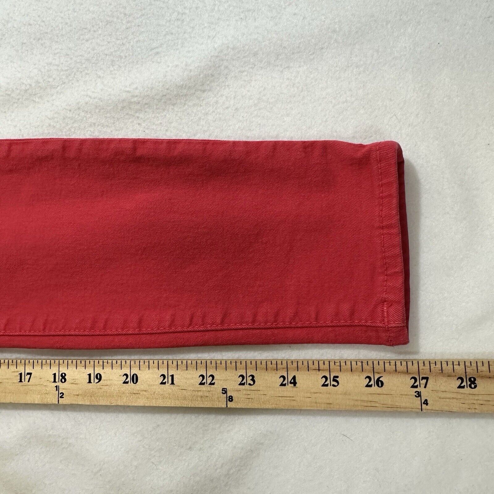 True Religion True Religion 26 Red Mid Rise Skinny Jeans 27" Inseam Size 27" / US 4 / IT 40 - 14 Thumbnail