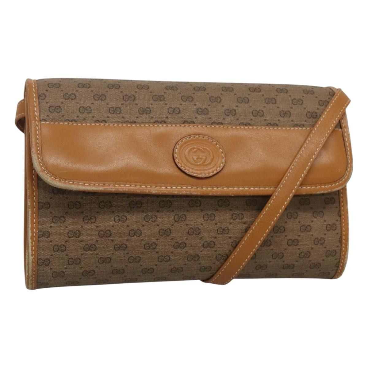 Gucci GUCCI Micro GG Supreme Shoulder Bag Pvc Beige Gold 004 89 Size ONE SIZE - 1 Thumbnail