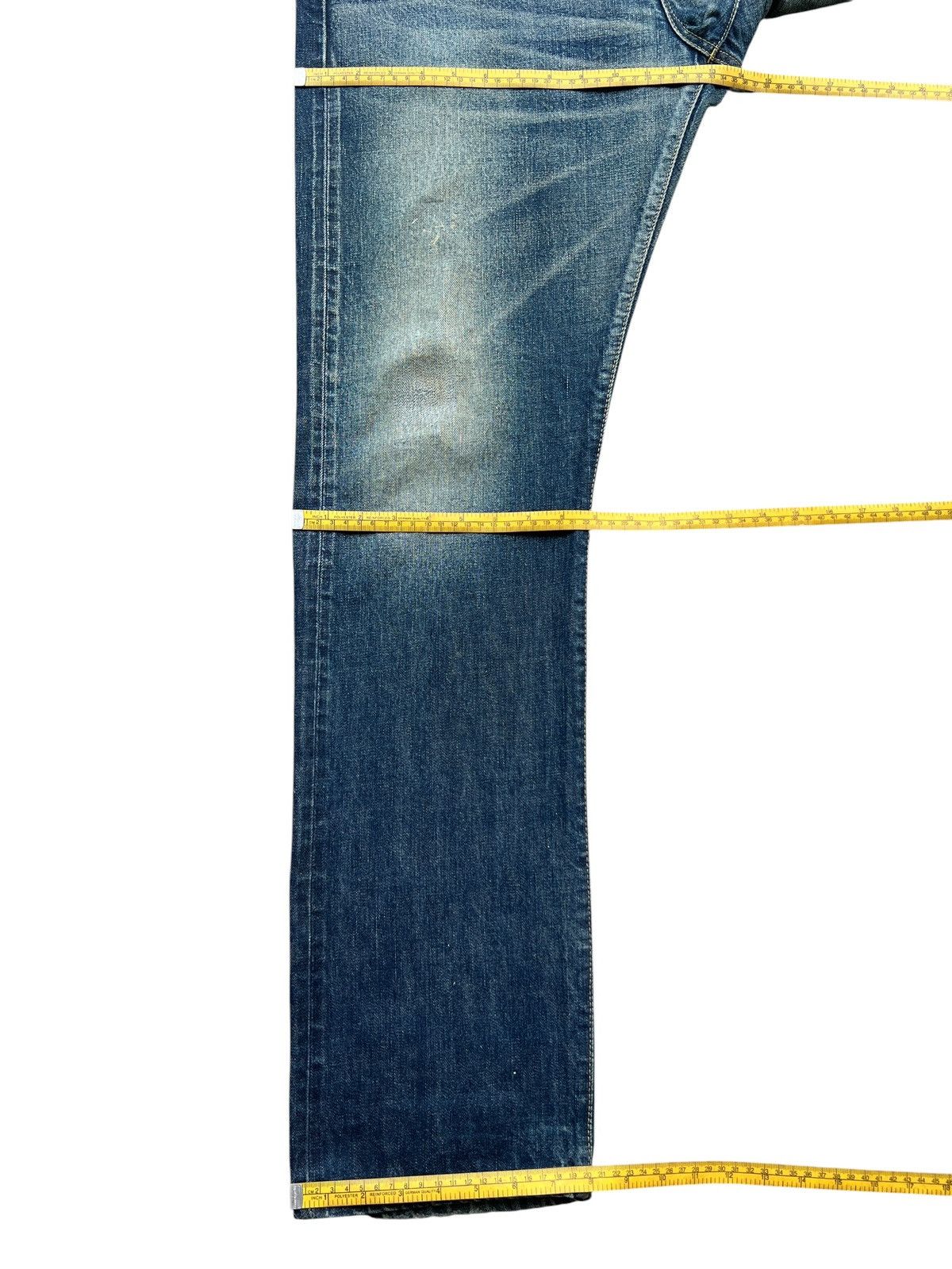 Edwin Vintage Edwin Selvedge Distressed Denim Jeans 36x34 Size US 36 / EU 52 - 15 Thumbnail