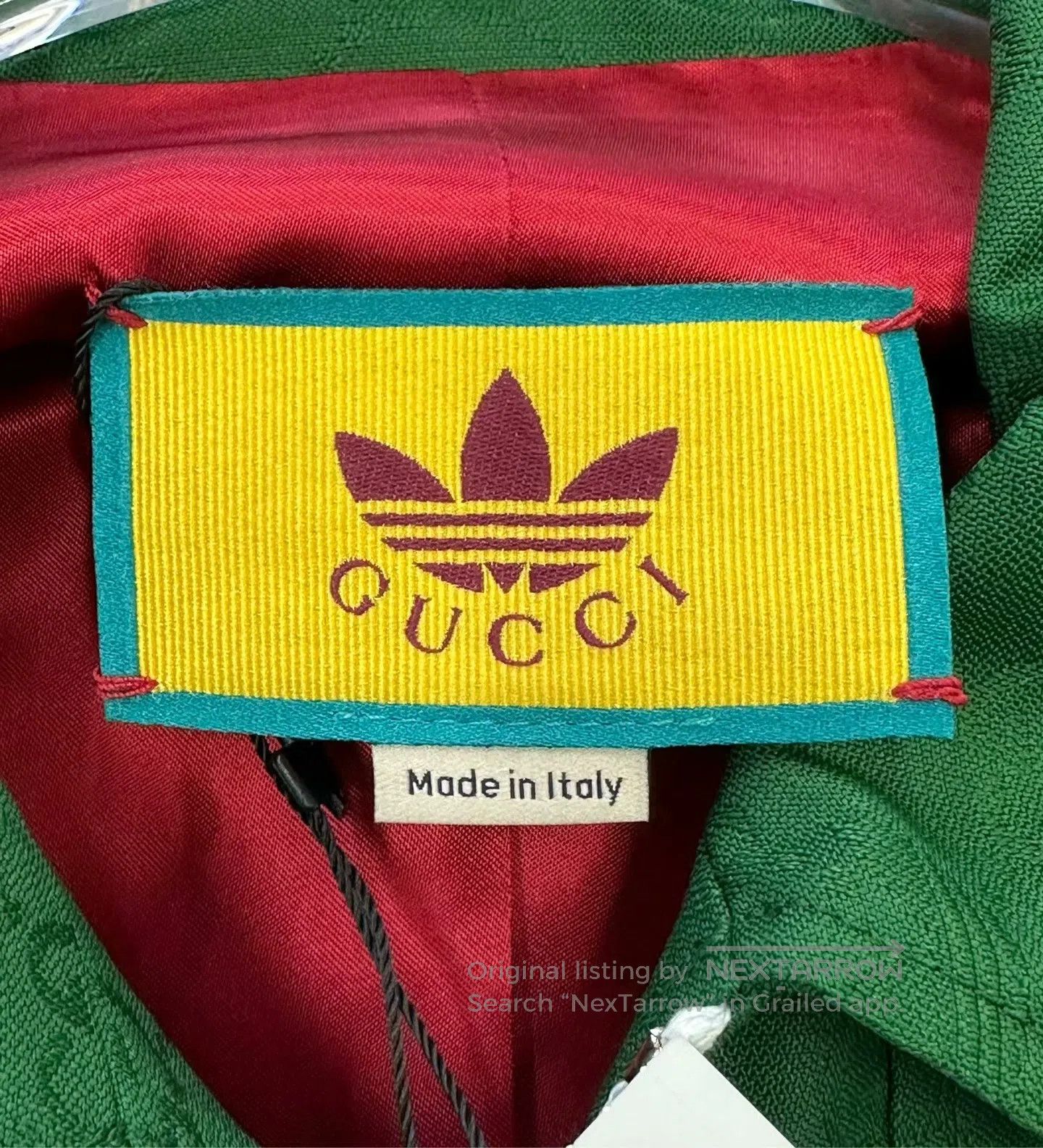 Gucci Guicci Green Printed Logo Short Zip-up Jacket| Size XS / US 0-2 / IT 36-38 - 3 Thumbnail