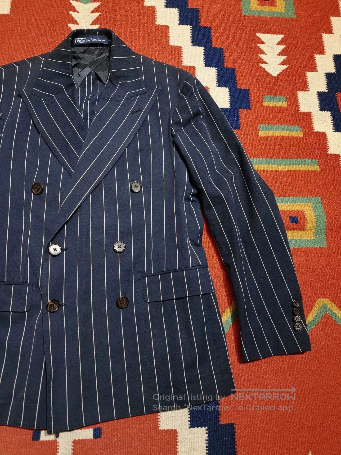 Polo Ralph Lauren Polo Ralph Lauren Navy Stripe Blazer. Size US S / EU 44-46 / 1 - 2 Thumbnail