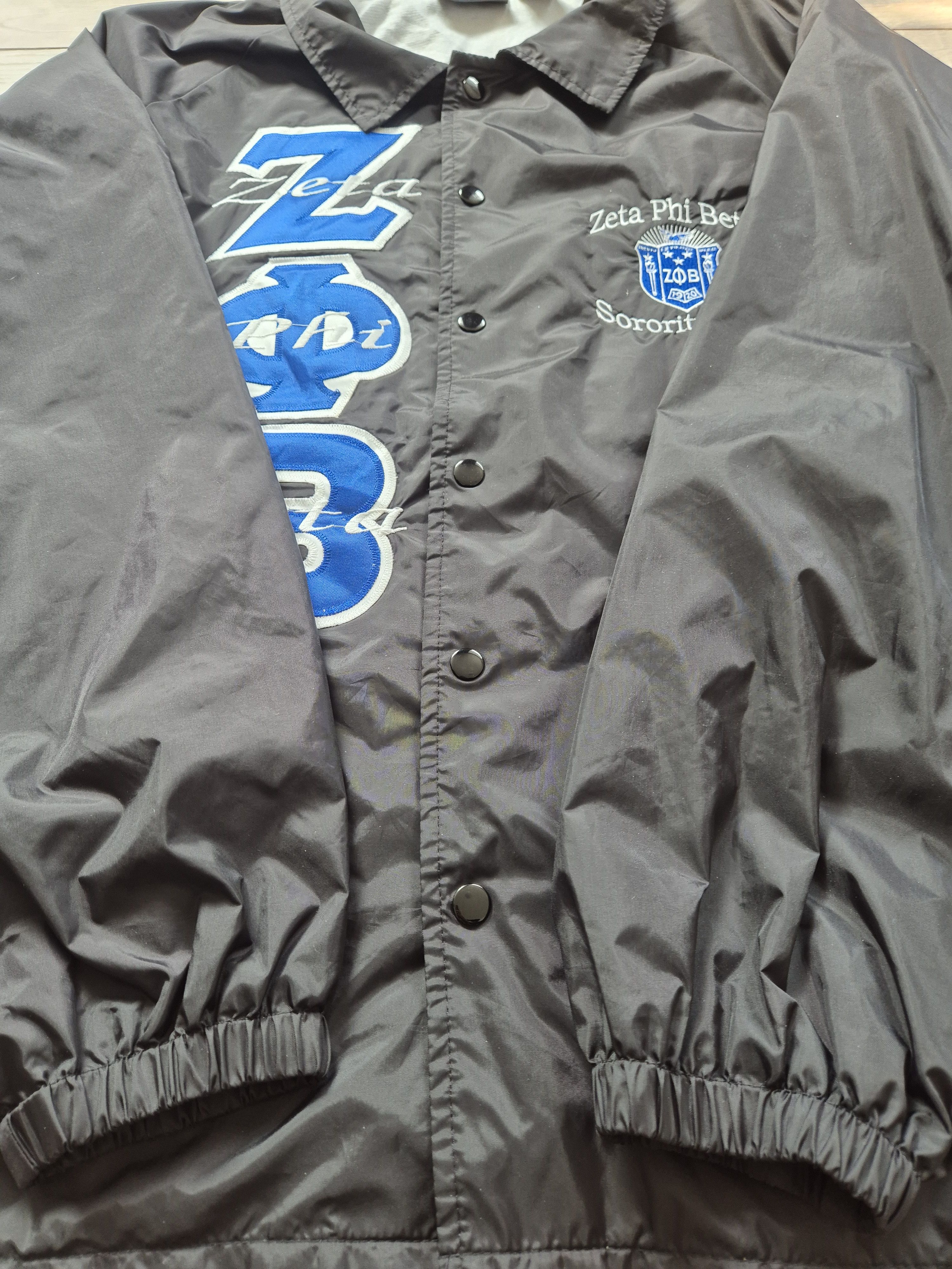 Auburn Sportswear Zeta Phi Beta coach jacket varsity usa Size US XL / EU 56 / 4 - 5 Thumbnail