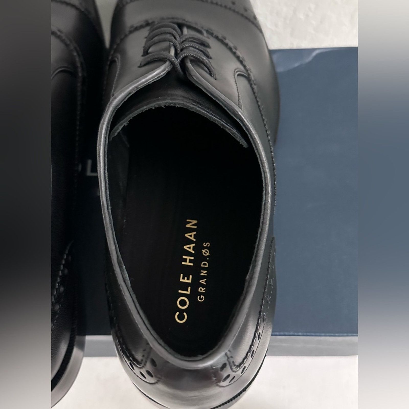 Cole Haan Cole Haan Hamilton Grand Cap Toe Oxford Men 10 Black Size US 10 / EU 43 - 5 Thumbnail