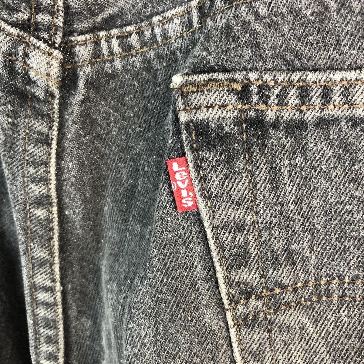 Levi's Levis 501 vintage Grey ripped Distressed Denim Pants #A2604 Size US 36 / EU 52 - 19 Thumbnail