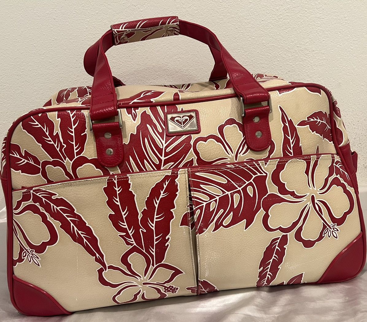 Vintage Vintage Roxy Floral Travel Luggage Rolling Duffle Bag Set Size ONE SIZE - 4 Thumbnail