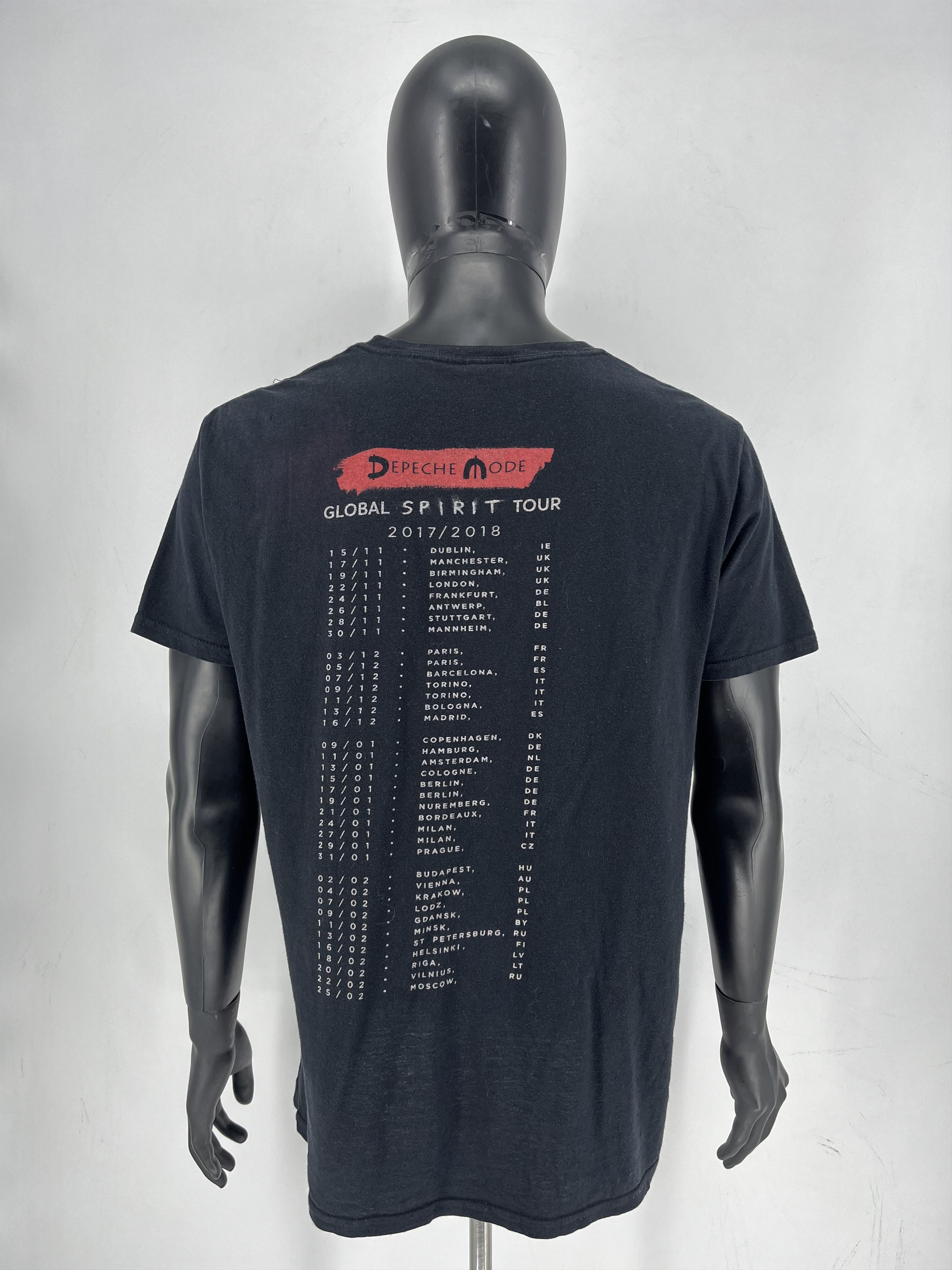 Band Tees Depeche Mode Global “Spirit” Tour 2018 T-Shirt Size US M / EU 48-50 / 2 - 8 Thumbnail