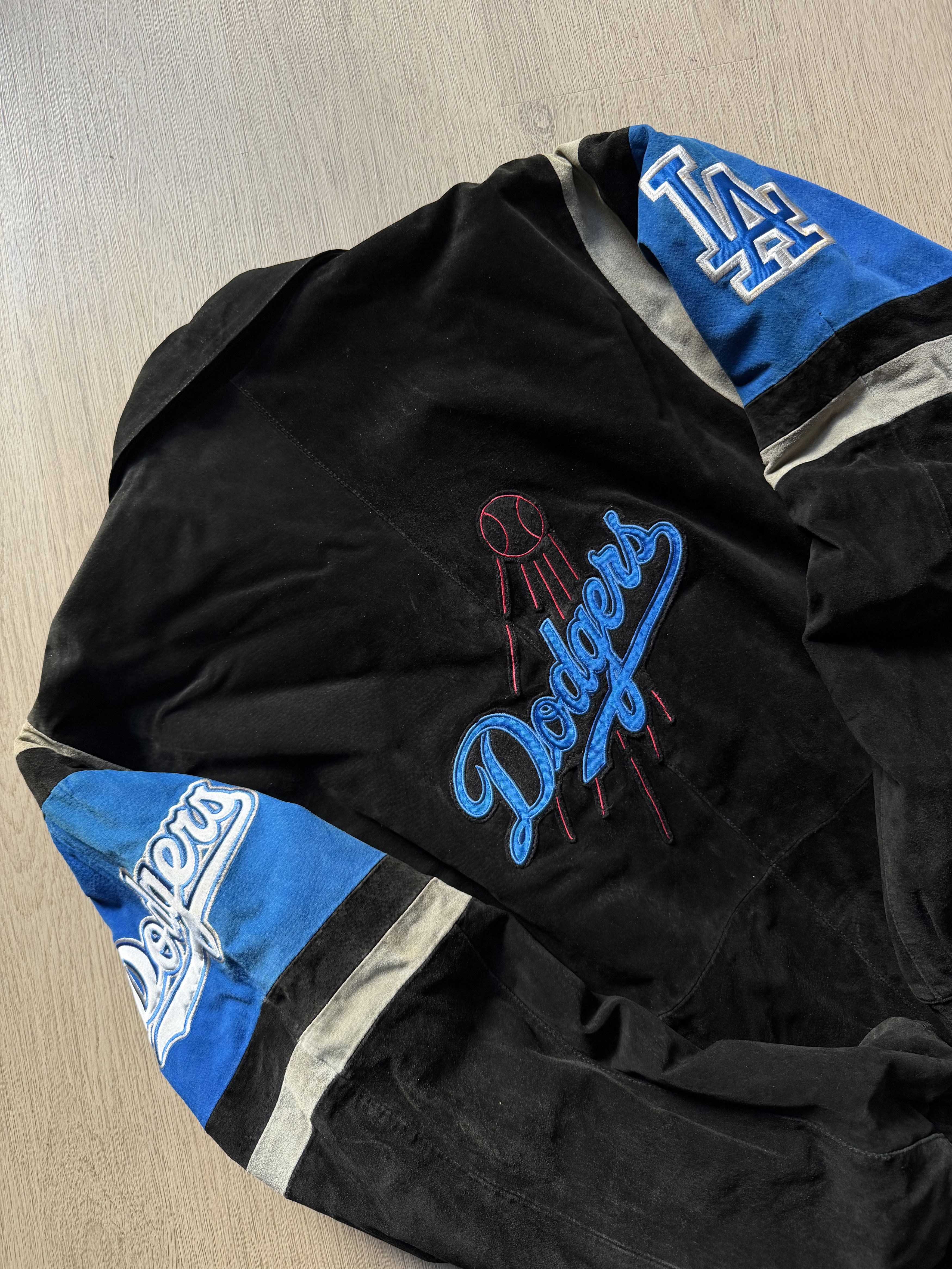 Vintage MLB LA Dodgers Genuine Leather Jacket XL