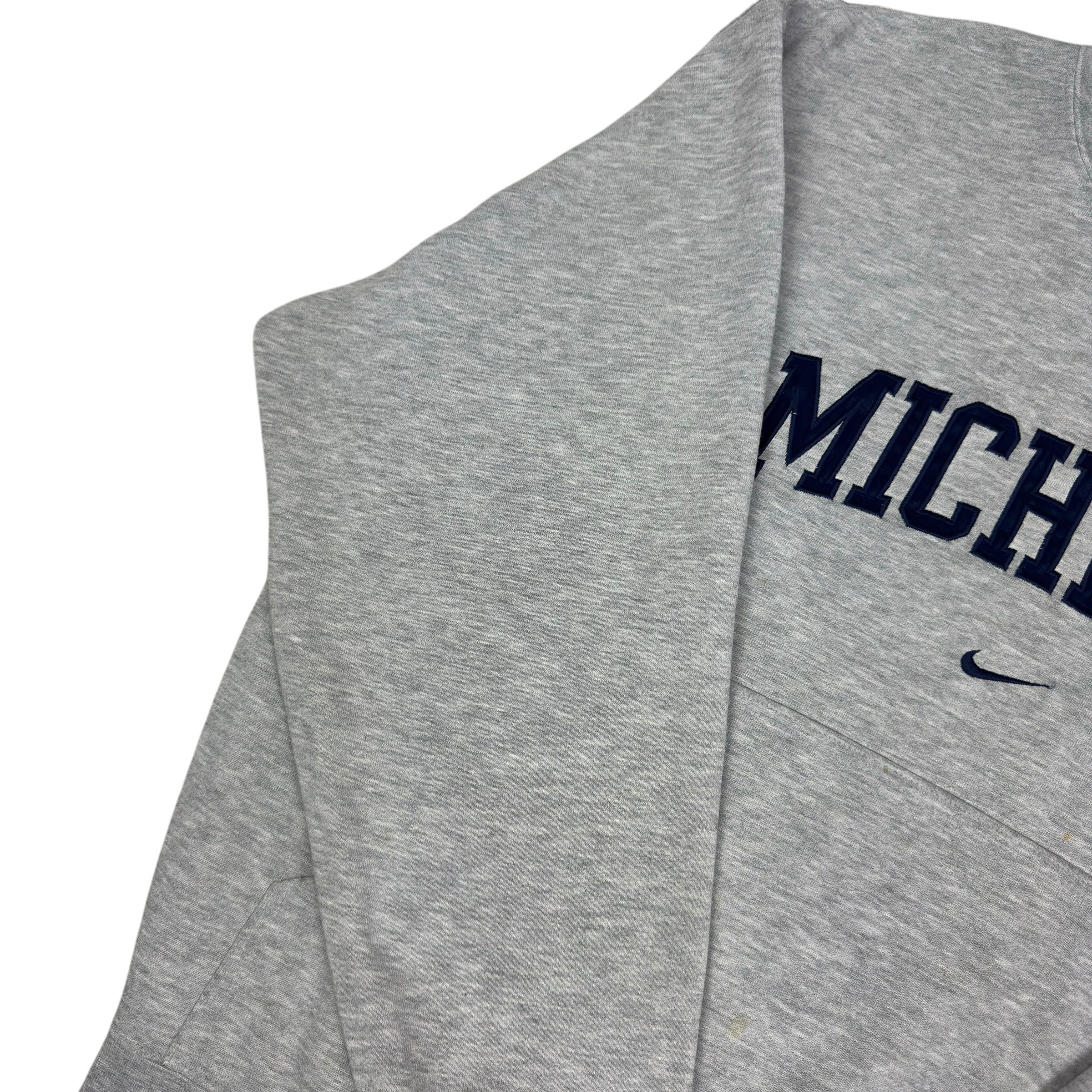 Nike Nike Men Gray Michigan Wolverines Football Pullover Hoodie M Size US M / EU 48-50 / 2 - 9 Thumbnail
