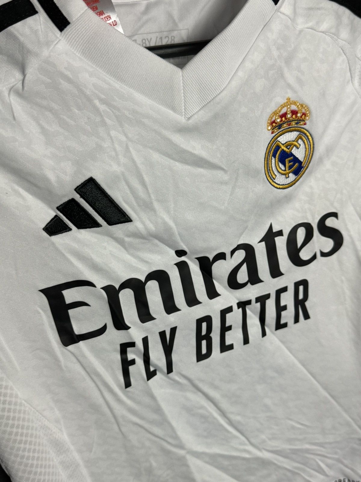 Adidas KIDS Real Madrid 24/25 Home Mbappe Football Jersey T-Shirt Size US XS / EU 42 / 0 - 4 Thumbnail