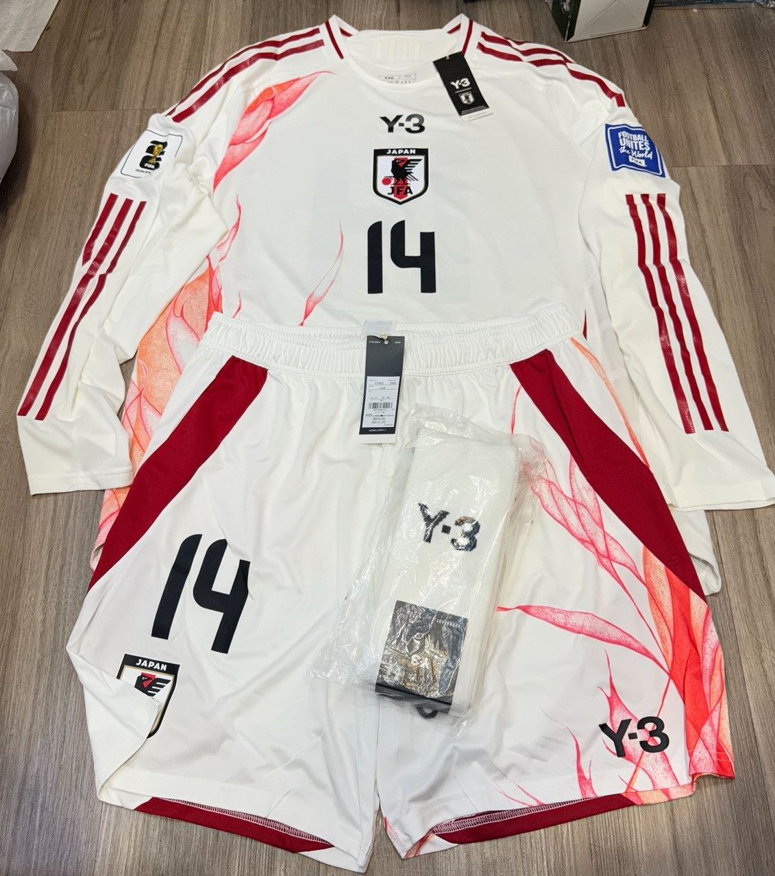 Y-3 日本代表 サッカーウェア 14 ITO Adidas × Japanese Brand × Y-3 Japan 24/25 player issue Y-3