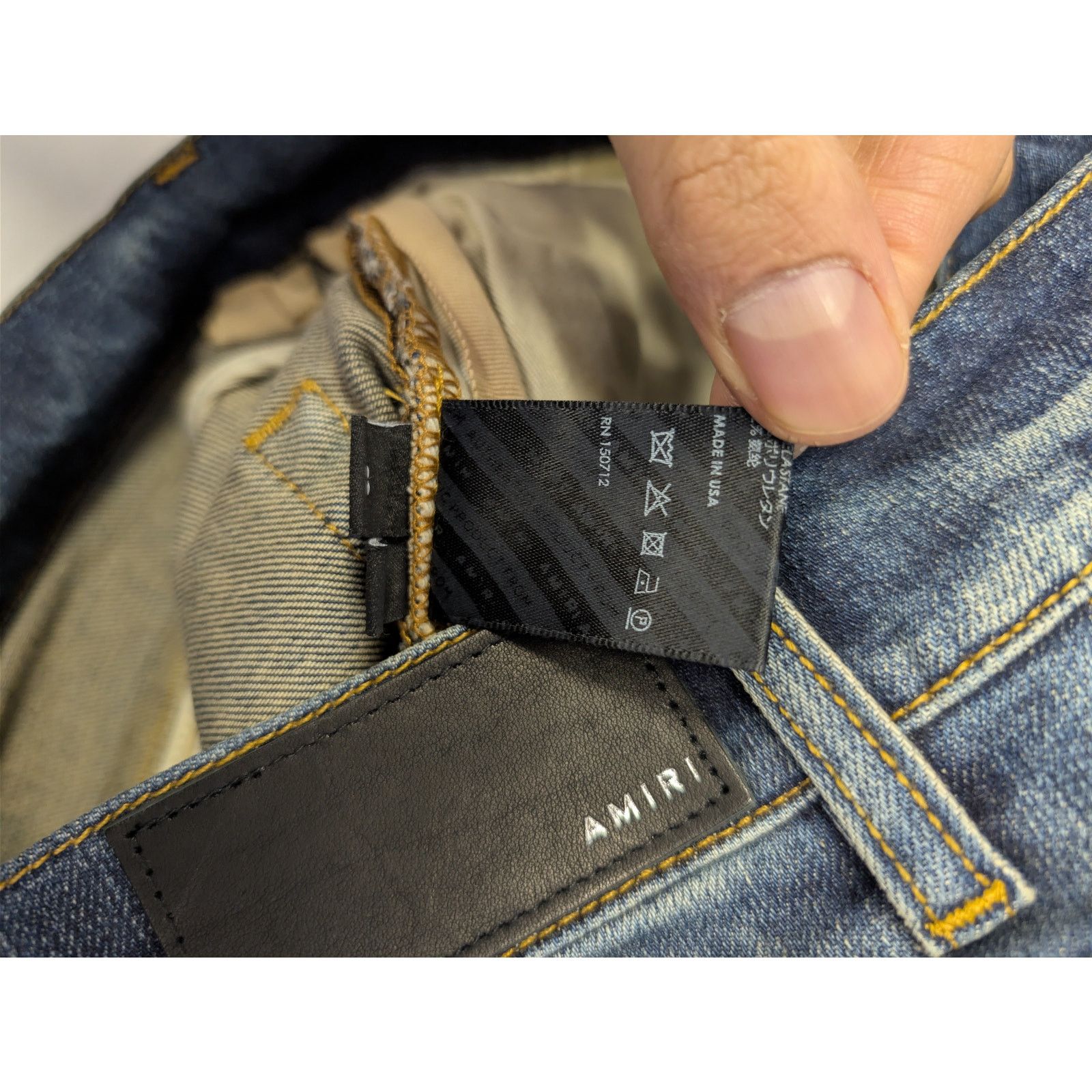Amiri o1rshd1 Q:2 / Bandana MX1 Denim Jeans in Deep Classic Size US 30 / EU 46 - 18 Thumbnail