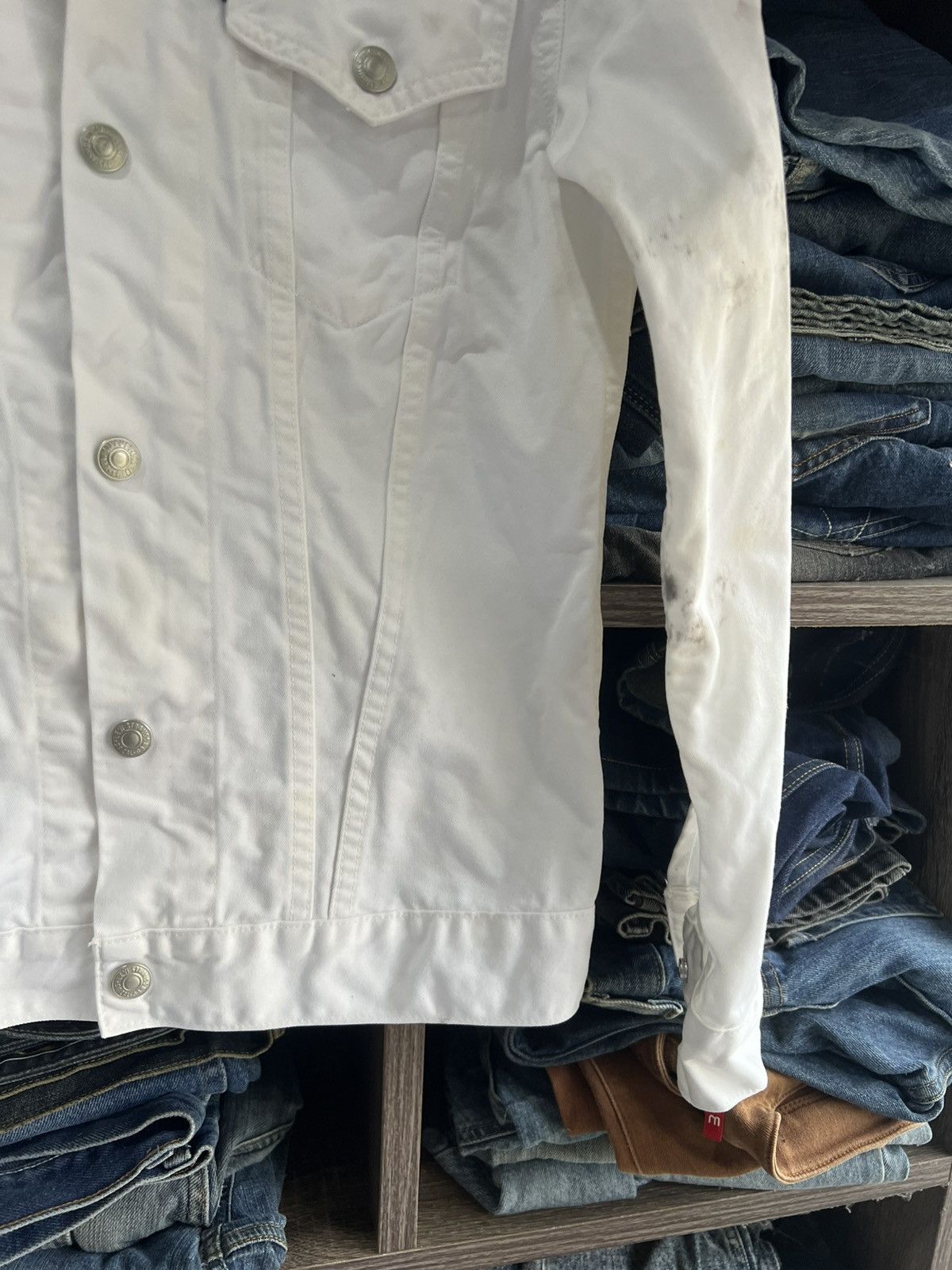 Levi's 🔥Punk Collar Levis Denim Jacket Size US S / EU 44-46 / 1 - 10 Thumbnail