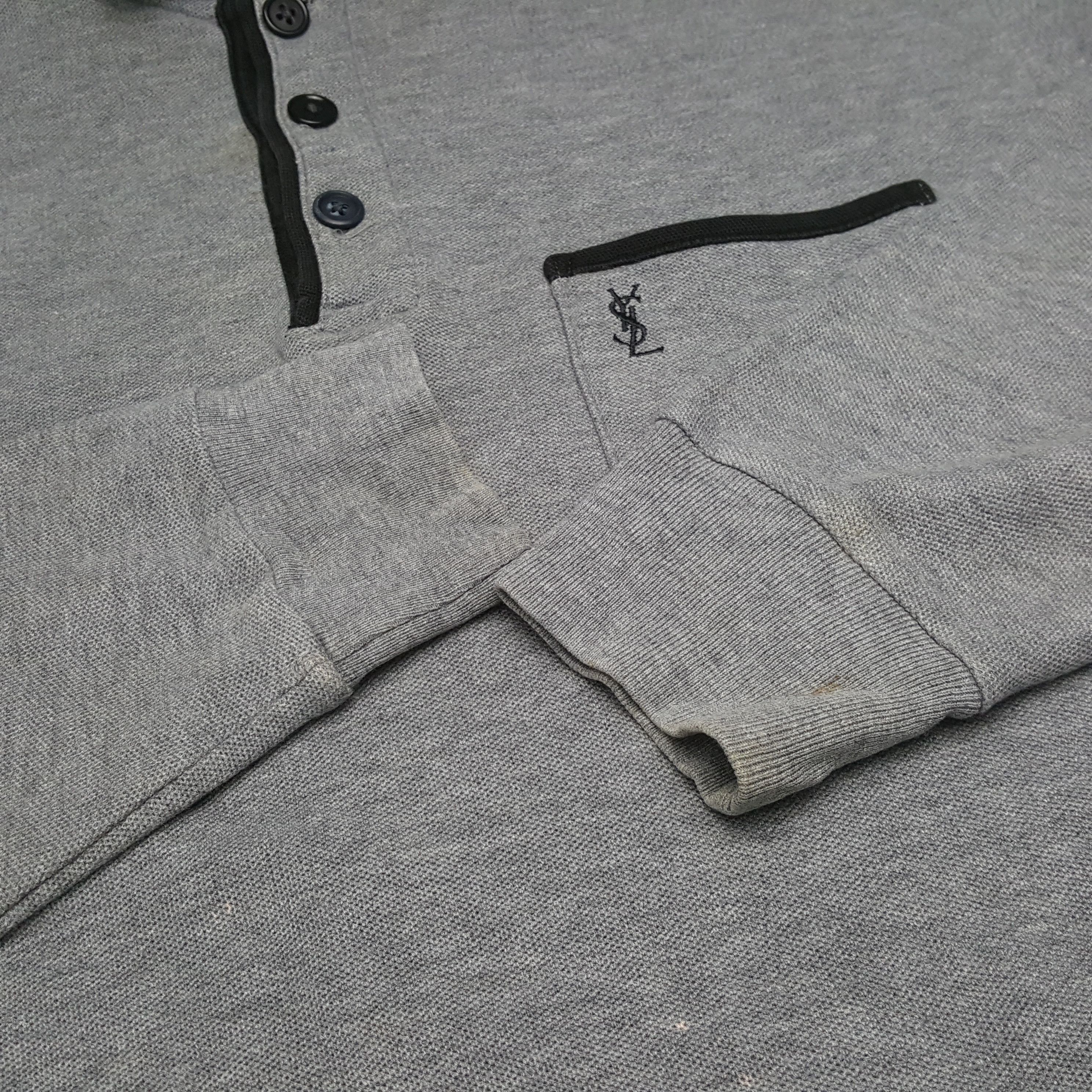 Yves Saint Laurent Vintage Yves Saint Laurent Italian Brand Polos RR15 Size US L / EU 52-54 / 3 - 8 Thumbnail
