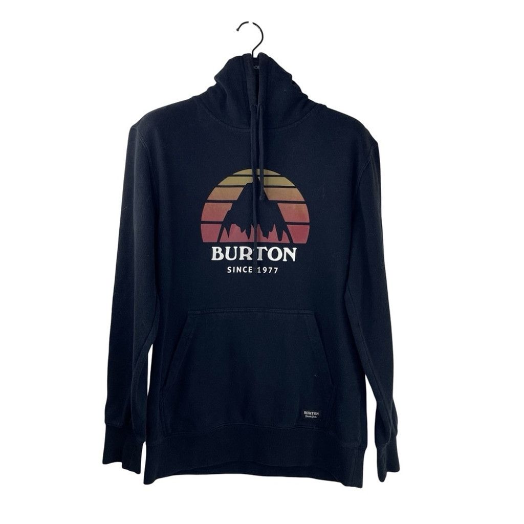 Burton black hoodie clearance