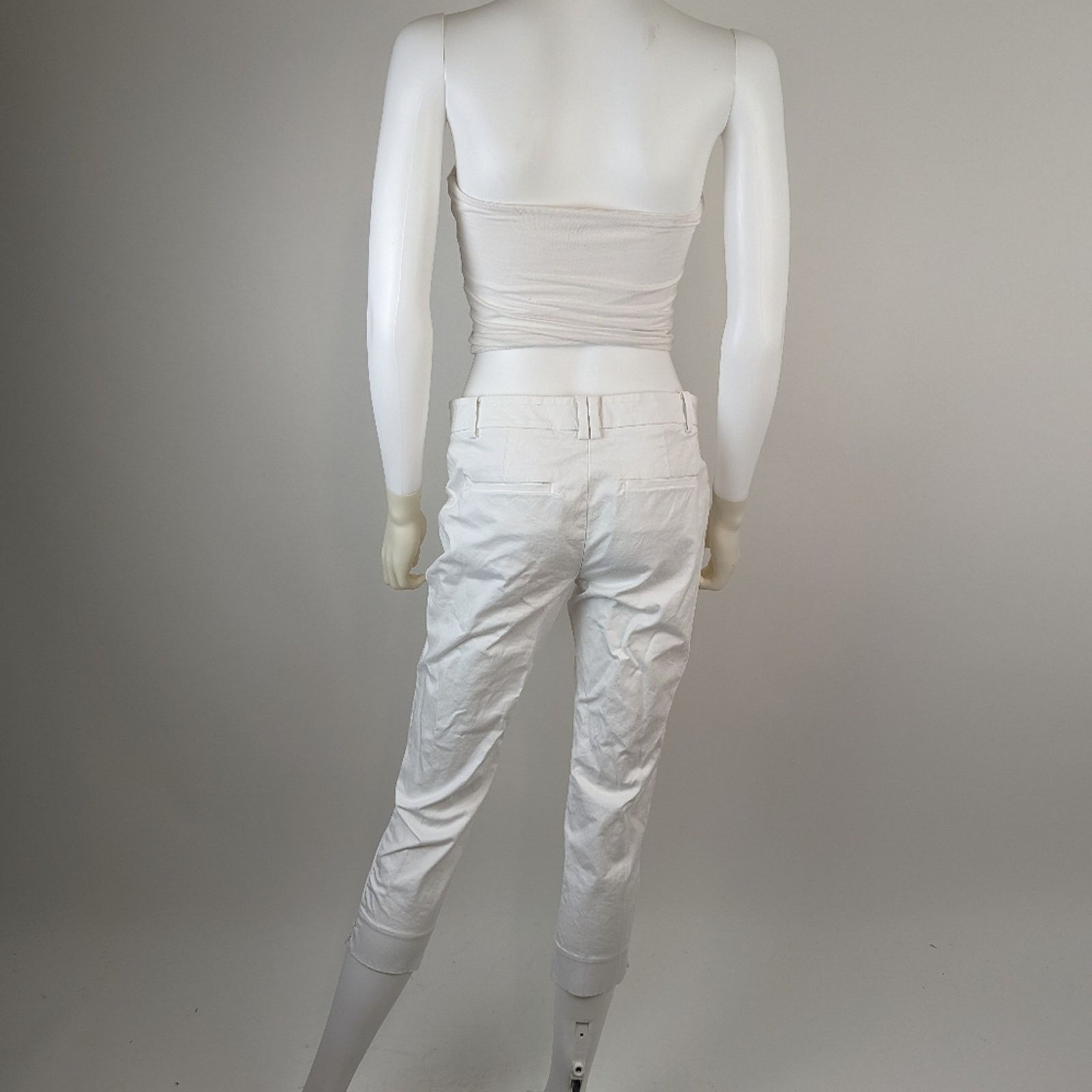 Ann Taylor Ann Taylor Petite White Capris Size 26" / US 2 / IT 38 - 5 Thumbnail