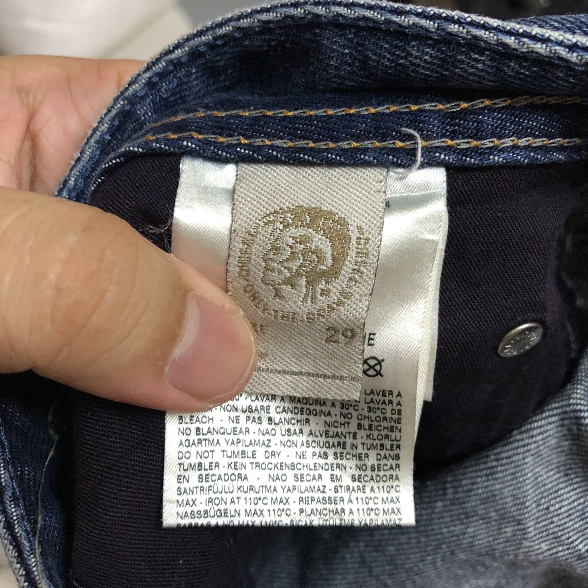 Diesel DLL Diesel Larkee Blue Distressed Denim Pants #C082 Size US 30 / EU 46 - 20 Thumbnail