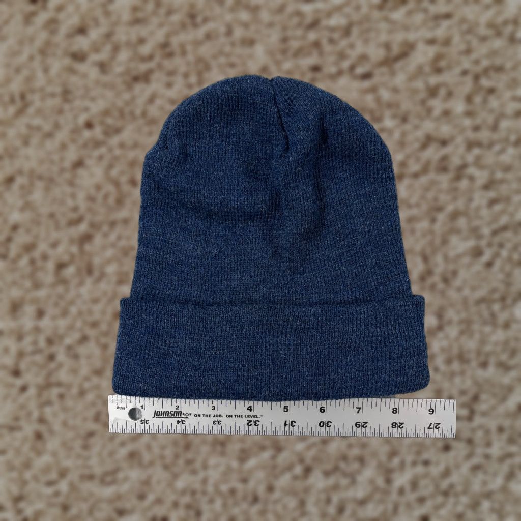 Vintage Quagga Accessories Beanie Adult One Size Blue Knit Acrylic Polyester Blend Hat Beanie Unisex Mens Womens Size ONE SIZE - 1 Thumbnail