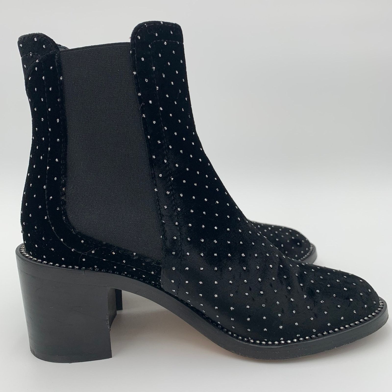 Jimmy Choo Jimmy Choo Merril Ankle Boots Black Crystals EU 37.5 US 7 Size US 7 / IT 37 - 3 Thumbnail