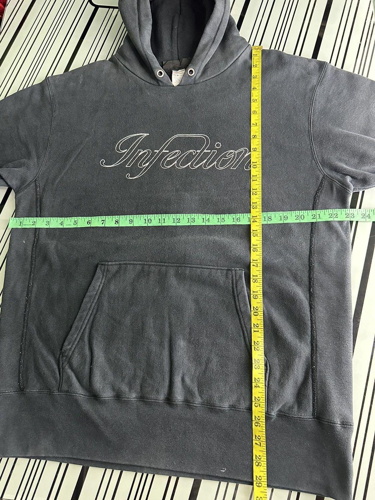 If Six Was Nine × Vintage Vtg Infection SpellOut Logo Hoodie Sweatshirt Size US XL / EU 56 / 4 - 15 Thumbnail