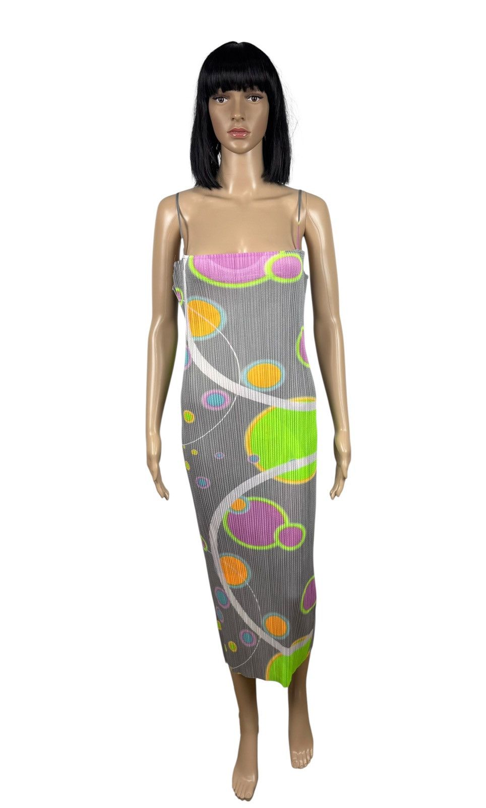 Pleats Please Issey Miyake Pleats Please Issey Miyake Rare Planetary Slip Dress Maxi Size S / US 4 / IT 40 - 1 Thumbnail