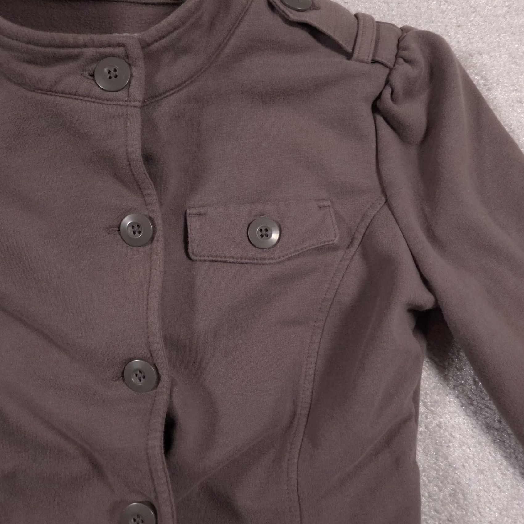 Converse Converse One Star Jacket Womens Small Military Button Up Stretch Fitted Modern Size S / US 4 / IT 40 - 4 Thumbnail