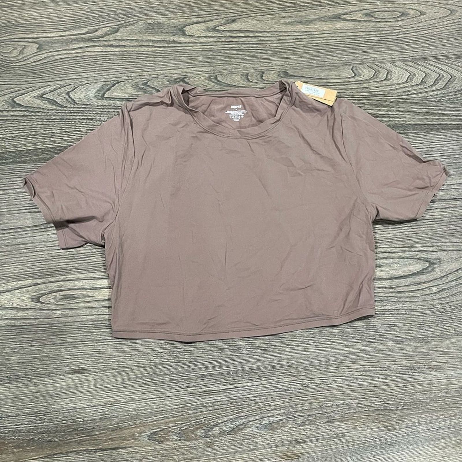 SKIMS NWT Skims Fits Everybody Super Cropped T-Shirt Umber 3X Size 3XL / US 20-22 - 1 Thumbnail