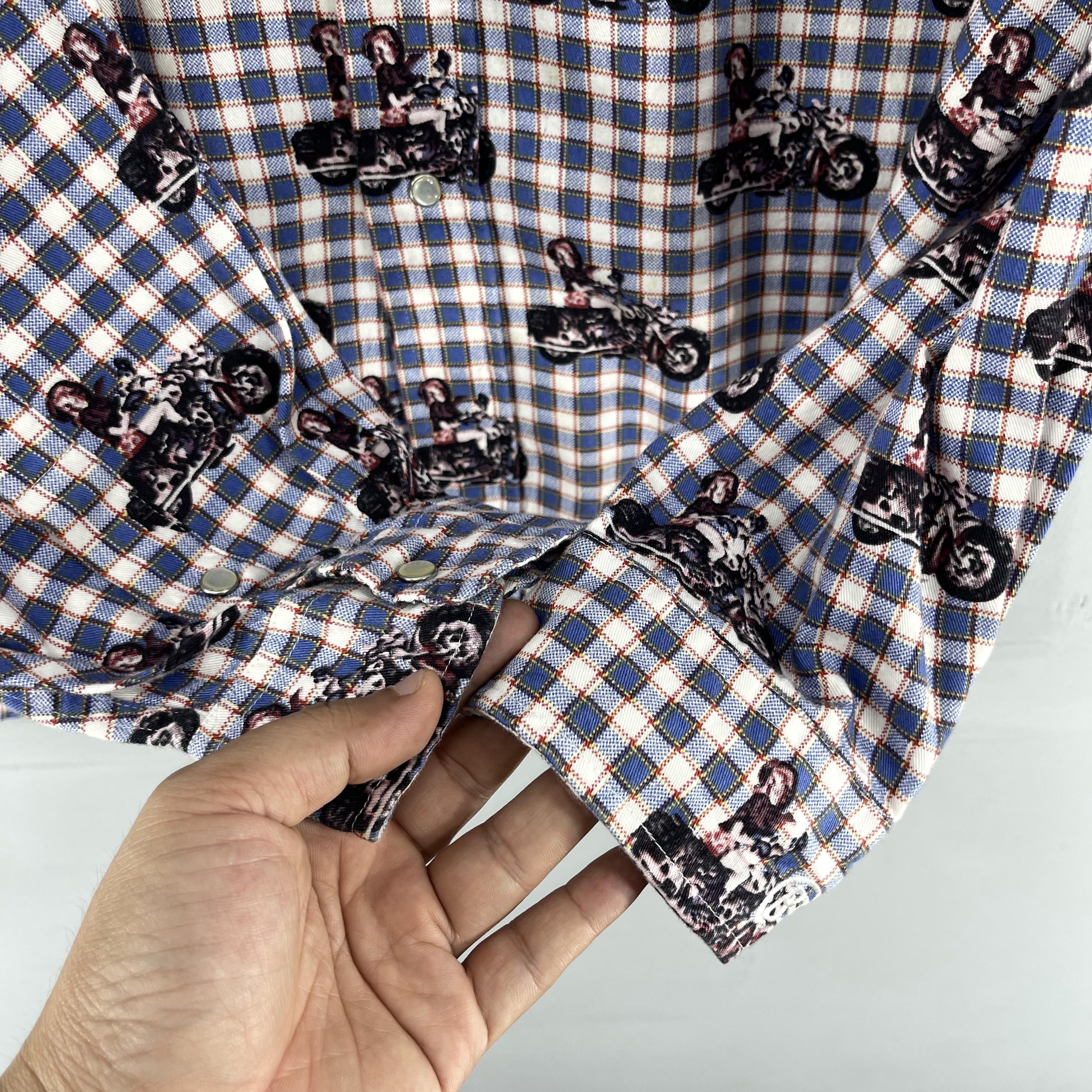 Harley Davidson × Route 66 Vintage Hawaiian Classic Motorcycle Rockabilly Shirt Size US XL / EU 56 / 4 - 7 Thumbnail