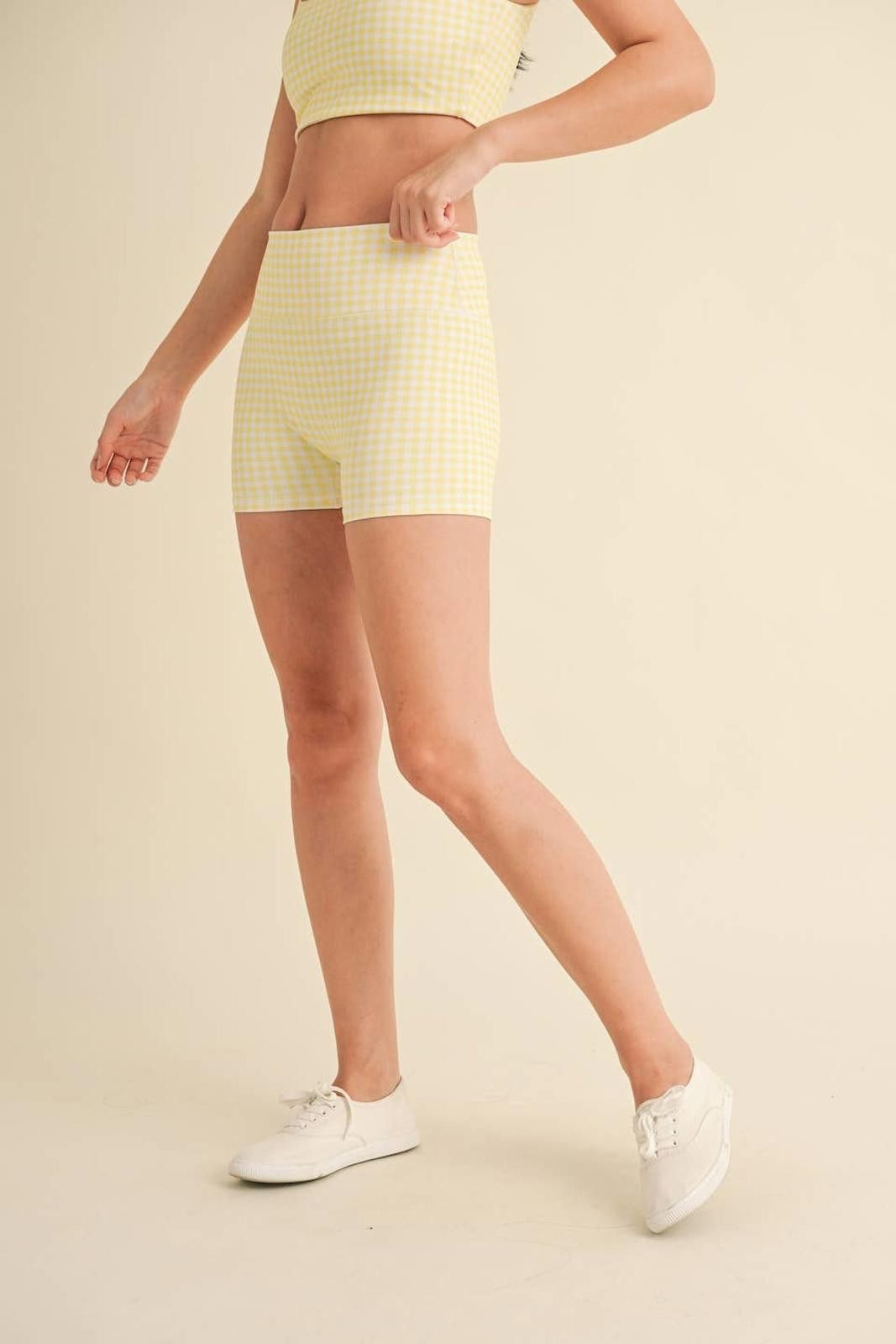 Christian Kimber Gingham Print Mid-Rise Mini Shorts by Kimberly C Size 28" / US 6 / IT 42 - 12 Thumbnail