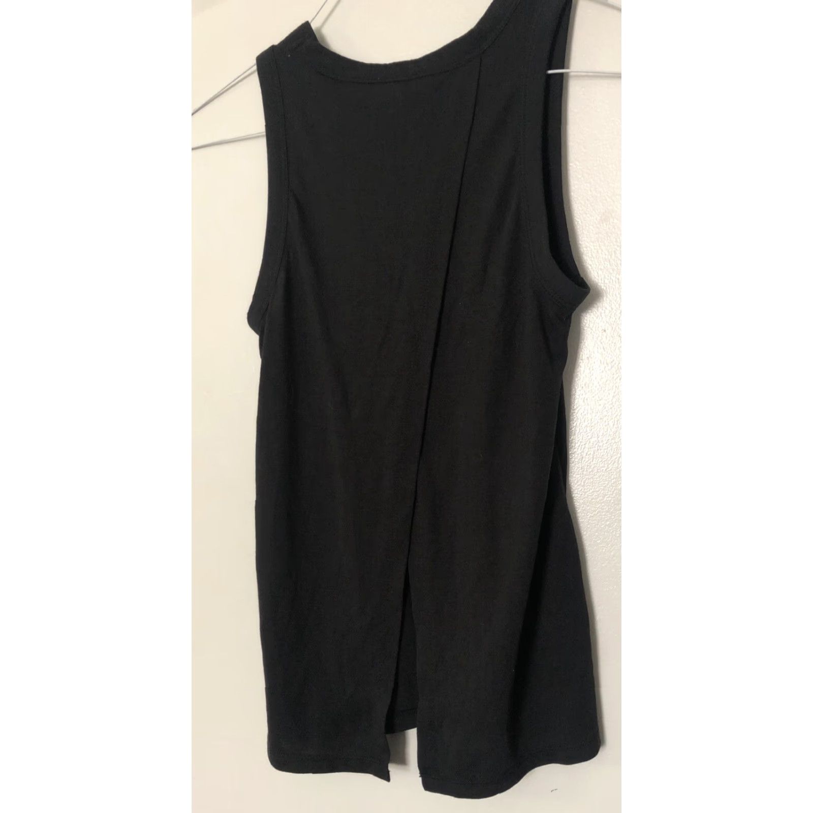 J.Crew J. Crew Tank Sleeveless Cotton Black XS Open Slit Back Women's XS Tank Top Tee Size XS / US 0-2 / IT 36-38 - 3 Thumbnail