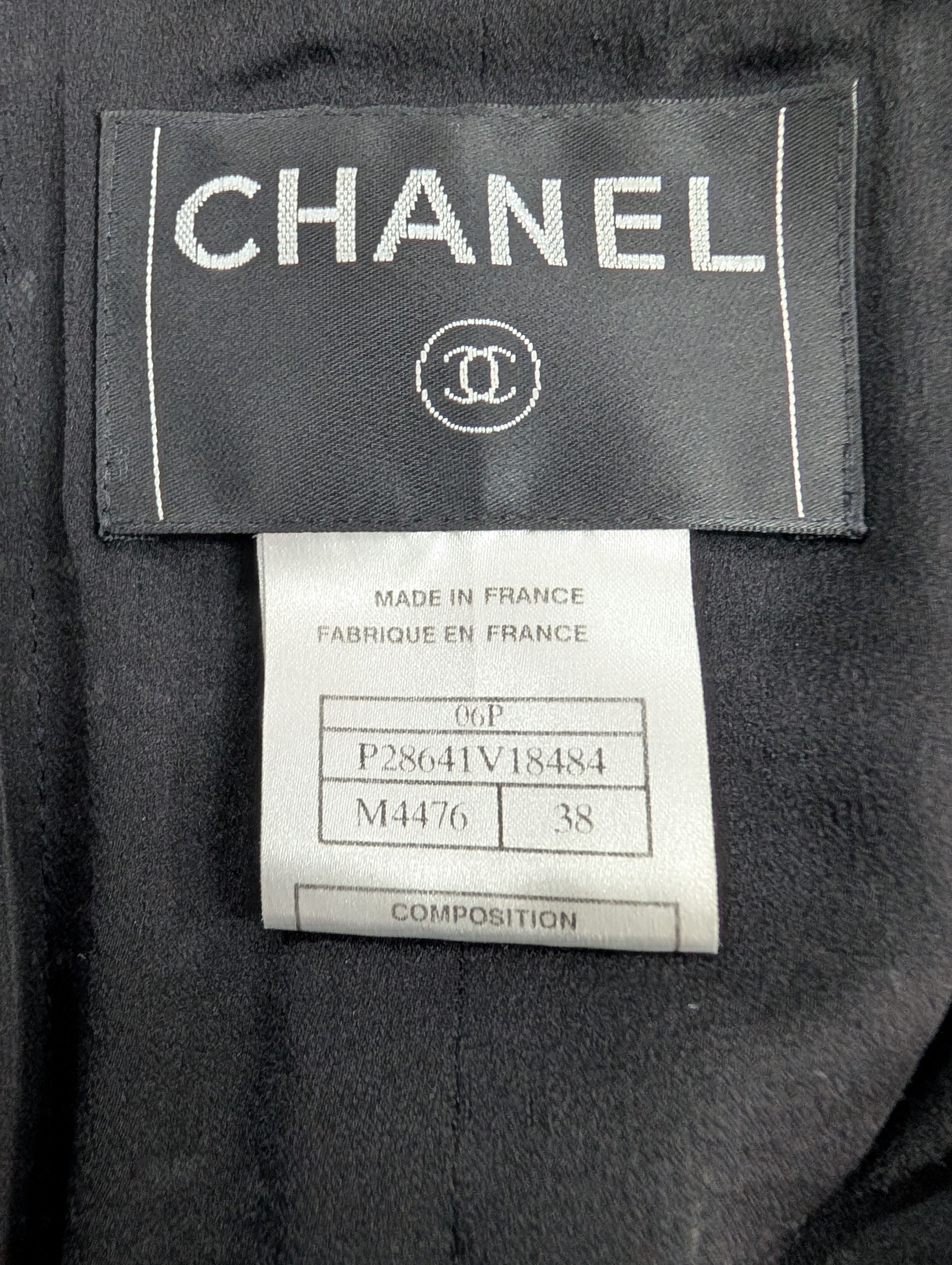 Chanel Black Tweed Jacket With Enamelled "CC" Bottlecap Buttons Size S / US 4 / IT 40 - 7 Thumbnail