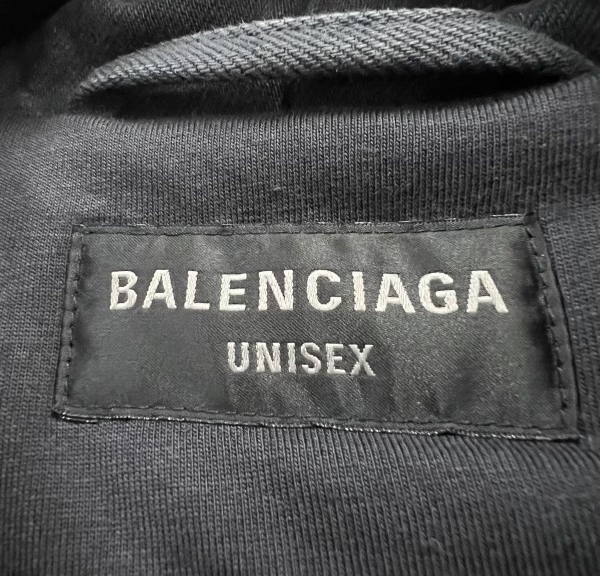 Balenciaga Balenciaga Logo Back Denim Hooded Jacket J41 Size US S / EU 44-46 / 1 - 3 Thumbnail